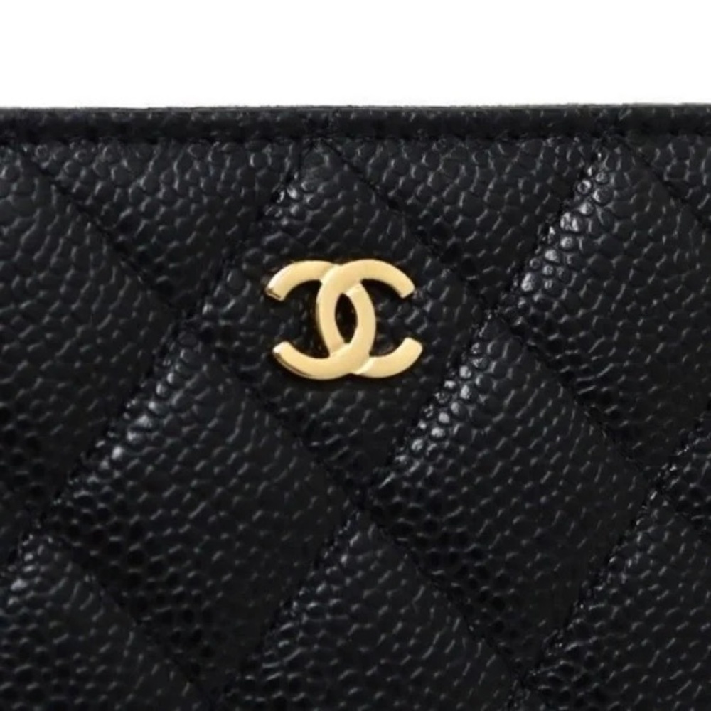 CHANEL Continental Caviar Zipped Wallet Noir - Picture 9 of 13
